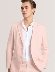 Men WINFRED - Single Breasted Two Button Notch Flat Front Linen Suit Jacket - Ted Baker