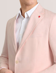 Men WINFRED - Single Breasted Two Button Notch Flat Front Linen Suit Jacket - Ted Baker