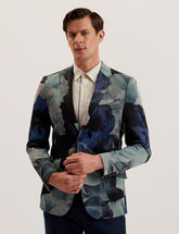 Men WALKERJ - Printed Floral Pique Jersey Blazer - Ted Baker