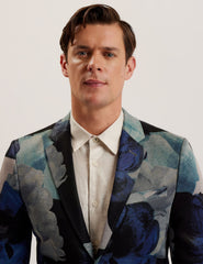 Men WALKERJ - Printed Floral Pique Jersey Blazer - Ted Baker