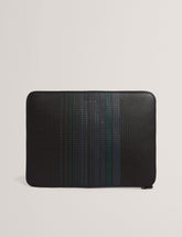 Men|Sale WILTONS Striped Woven Leather 13-Inch Laptop Sleeve - Ted Baker
