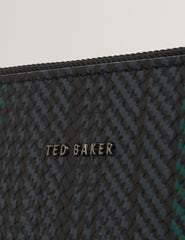 Men|Sale WILTONS Striped Woven Leather 13-Inch Laptop Sleeve - Ted Baker