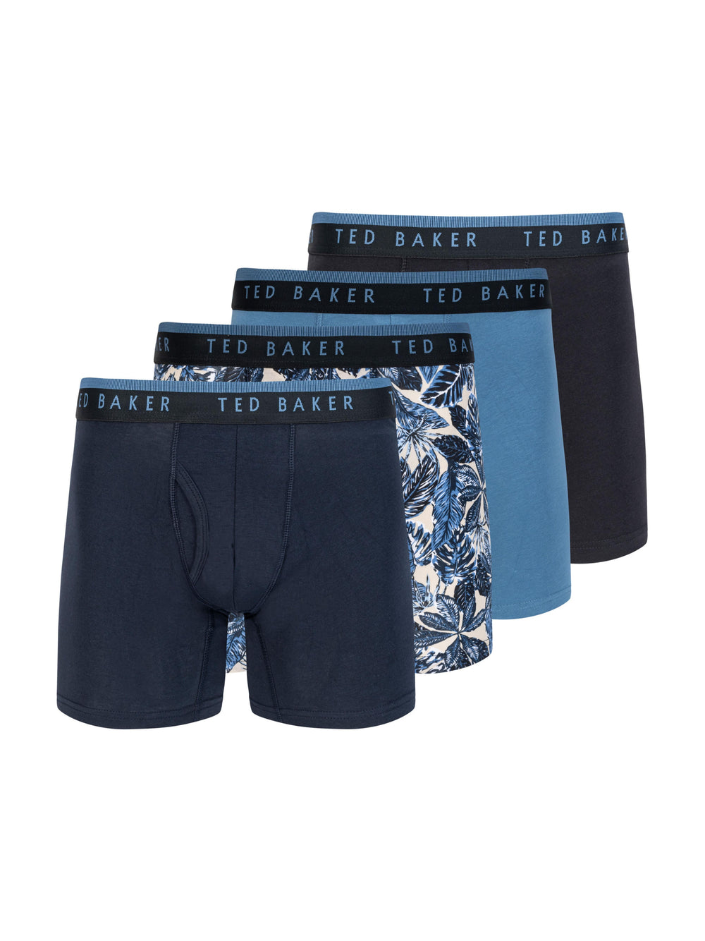 Men 4 Pack Cotton Stretch Boxer Briefs - Ted Baker