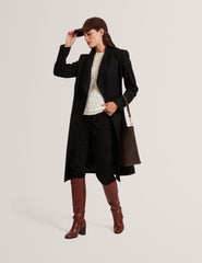 Sale|Women ROSE Mid Length Belted Wool Wrap Coat - Ted Baker