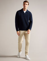 Sale|Men HAYBRN - Regular Fit Woven Texture Chinos - Ted Baker