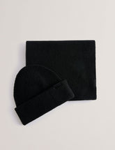 Sale|Men ALLIIES - Ribbed Knit Hat And Scarf Set - Ted Baker