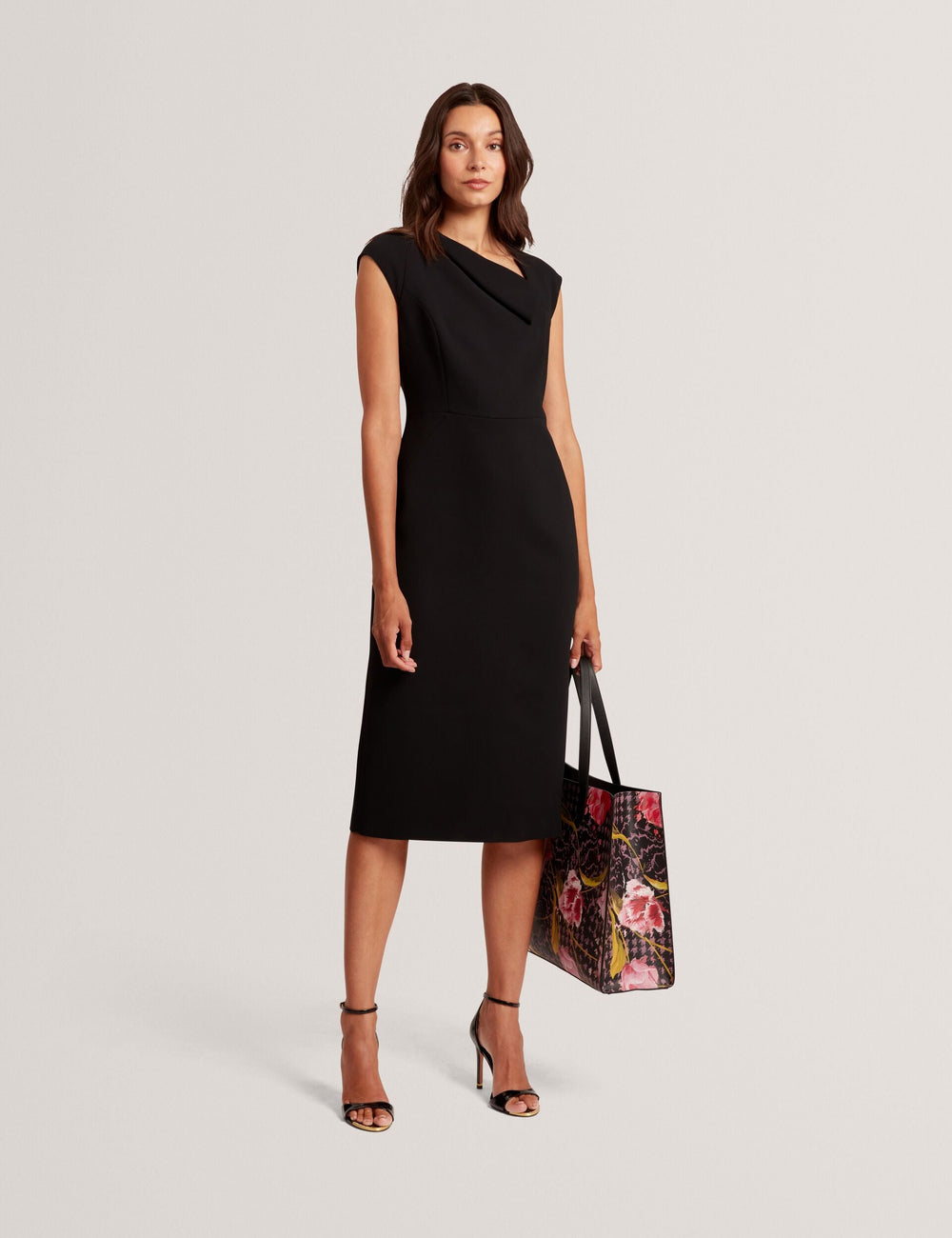 Women BAYREE - Folded Neckline Pencil Midi Dress - Ted Baker