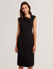 Women BAYREE - Folded Neckline Pencil Midi Dress - Ted Baker