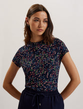 Women REMANAA - Heart Printed Fitted Tee - Ted Baker