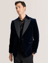 Men WEBSTER Velvet Single Breasted Tuxedo Jacket - Ted Baker