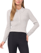 Women|Sale JALIA - Collar Top with Rib - Ted Baker