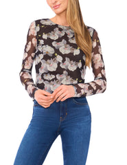 Women|Sale ORCHIRAE – Crew Neck Long Sleeve Top - Ted Baker