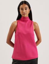 Women ANINI - Textured High Neck Sleeveless Top - Ted Baker