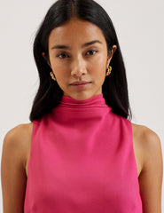 Women ANINI - Textured High Neck Sleeveless Top - Ted Baker