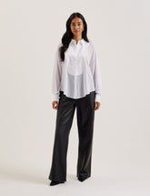Women LECHOSA - Bib Front Sheer Long Sleeve Blouse - Ted Baker