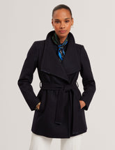 Women|Sale ROSESS Short Belted Wool Wrap Coat - Ted Baker