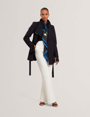 Women|Sale ROSESS Short Belted Wool Wrap Coat - Ted Baker