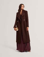 Women|Sale MINDEE Wool Rich Hourglass Longline Wrap Coat - Ted Baker
