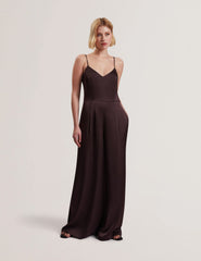 Women RAYYNA - Wide Leg Satin Jumpsuit With Knitted Tank - Ted Baker