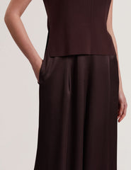 Women RAYYNA - Wide Leg Satin Jumpsuit With Knitted Tank - Ted Baker