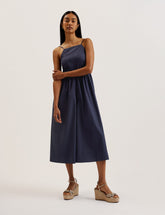 Women EZE - Squared Neck Strappy cross over Jumpsuit - Ted Baker