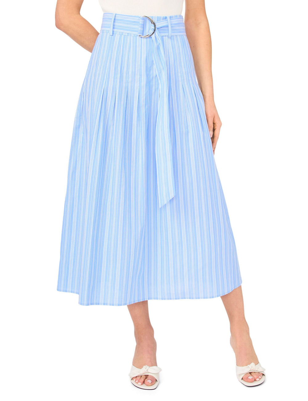 Women CARRIE Striped Cotton Belted Midi Skirt - Ted Baker