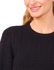 Women|Sale IRENE - Long Sleeve Crew Neck with Pointelle Cable - Ted Baker