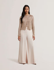 Women MANYA - Metallic Knit Cropped Cardigan - Ted Baker