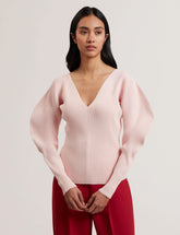 Women AMELYAA - Rib Sculpt Sleeve Sweater - Ted Baker