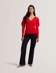 Women AMELYAA - Rib Sculpt Sleeve Sweater - Ted Baker