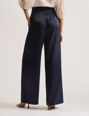 Women TEERUT - Satin Tailored Wide Flood Length Trousers - Ted Baker