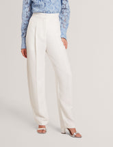 Women MORRIAT - Barrel Leg Woven Tailored Trousers - Ted Baker