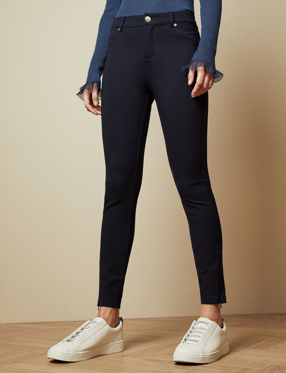 Women STRENTI - Skinny Fit Zip Cuff Jeggings - Ted Baker