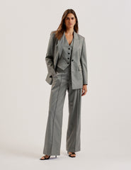 Women KOA - Oversized Herringbone Single Breasted Blazer - Ted Baker