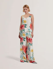 Women PURRLA - Floral Print Scoop Neck Sleeveless Top - Ted Baker