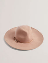 Women ABBIIIO - Bow Detail Pure Wool Fedora Hat - Ted Baker