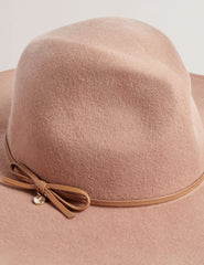 Women ABBIIIO - Bow Detail Pure Wool Fedora Hat - Ted Baker