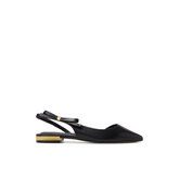 Women JANE BOW - Bow Detail Slingback Leather Ballet Flats - Ted Baker