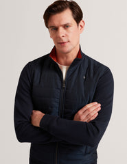 Men|Sale DURANO Quilted Front Zip-Through Knit Jacket - Ted Baker