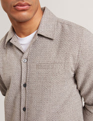 Men|Sale RYNEL Textured Weave Long Sleeve Overshirt - Ted Baker