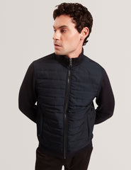 Men|Sale DURANO Quilted Front Zip-Through Knit Jacket - Ted Baker