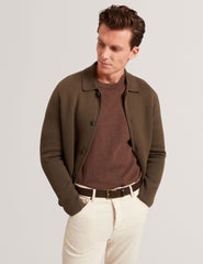 Men|Sale FREDER Knitted Cotton Blend Cardigan Jacket - Ted Baker