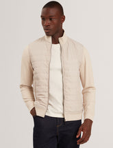 Men|Sale DURANO Quilted Front Zip-Through Knit Jacket - Ted Baker