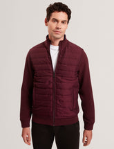 Men|Sale DURANO Quilted Front Zip-Through Knit Jacket - Ted Baker