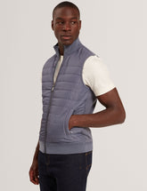 Men|Sale PAFAVOR Quilted Front Funnel Neck Zip-Up Gilet - Ted Baker