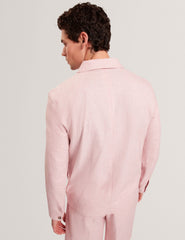 Men ASHLEYJ Linen Cotton Zip-Up Harrington Jacket - Ted Baker