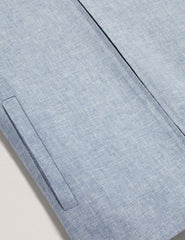 Men ASHLEYJ Linen Cotton Zip-Up Harrington Jacket - Ted Baker