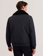 Men AVITORE - Zip Bomber Jacket With Removable Collar - Ted Baker