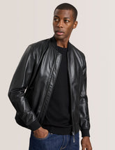 Men|Sale WAGGONER - Leather Bomber Jacket - Ted Baker