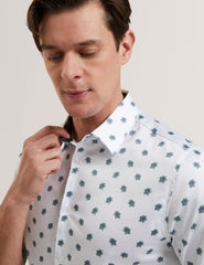 Men CHASKA Mini Floral Print Short Sleeve Shirt - Ted Baker